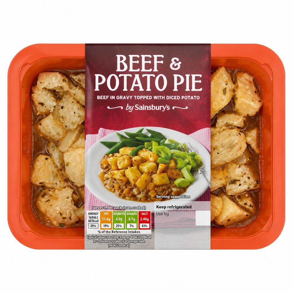 Sainsbury's Beef & Potato Pie, Autumn Edition 400g (Serves 1)