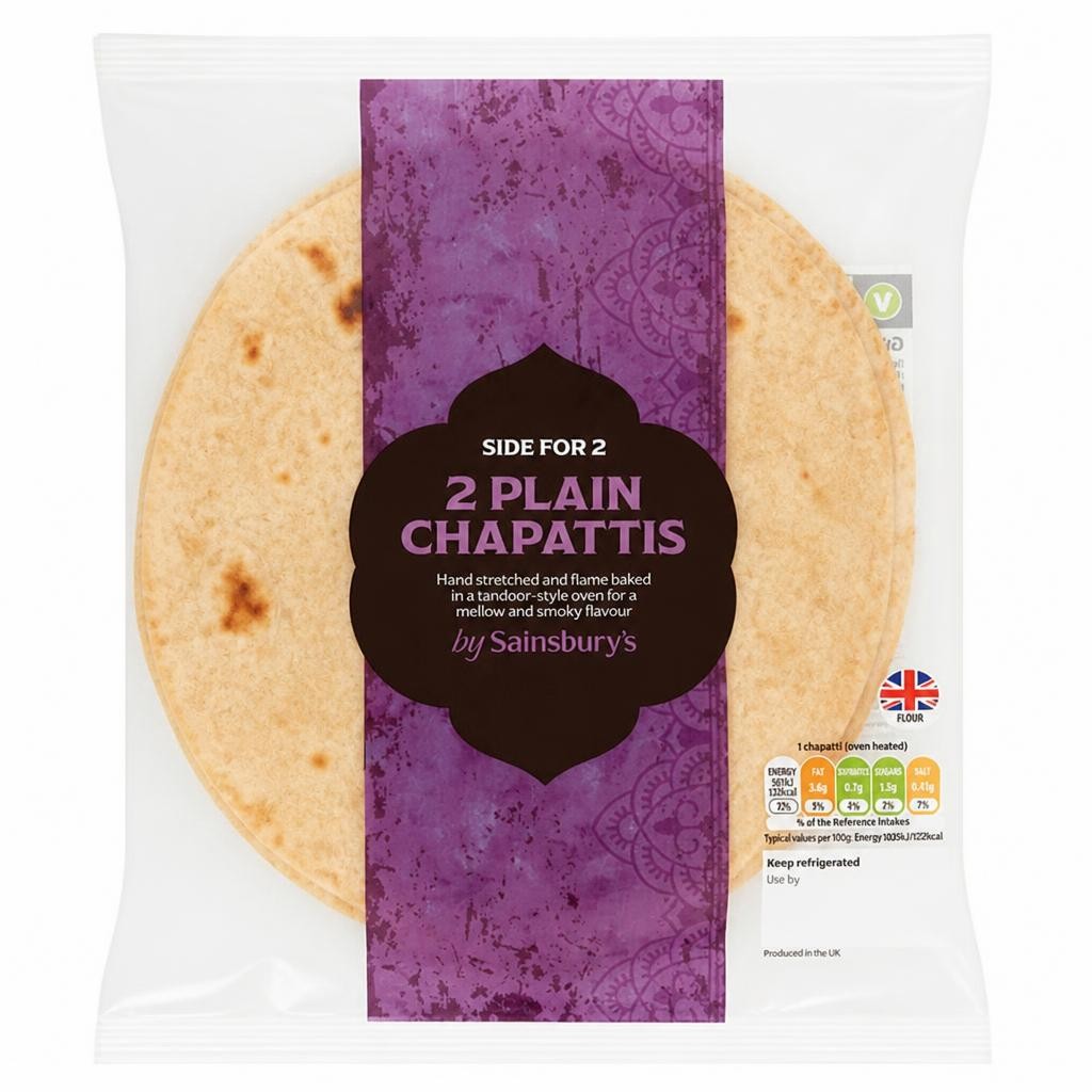 Sainsbury's Indian Chapatti x2 170g