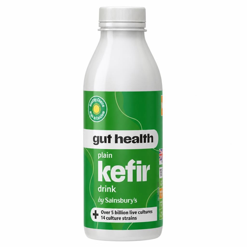 Sainsbury's Kefir Plain Drinking Yogurt 500ml