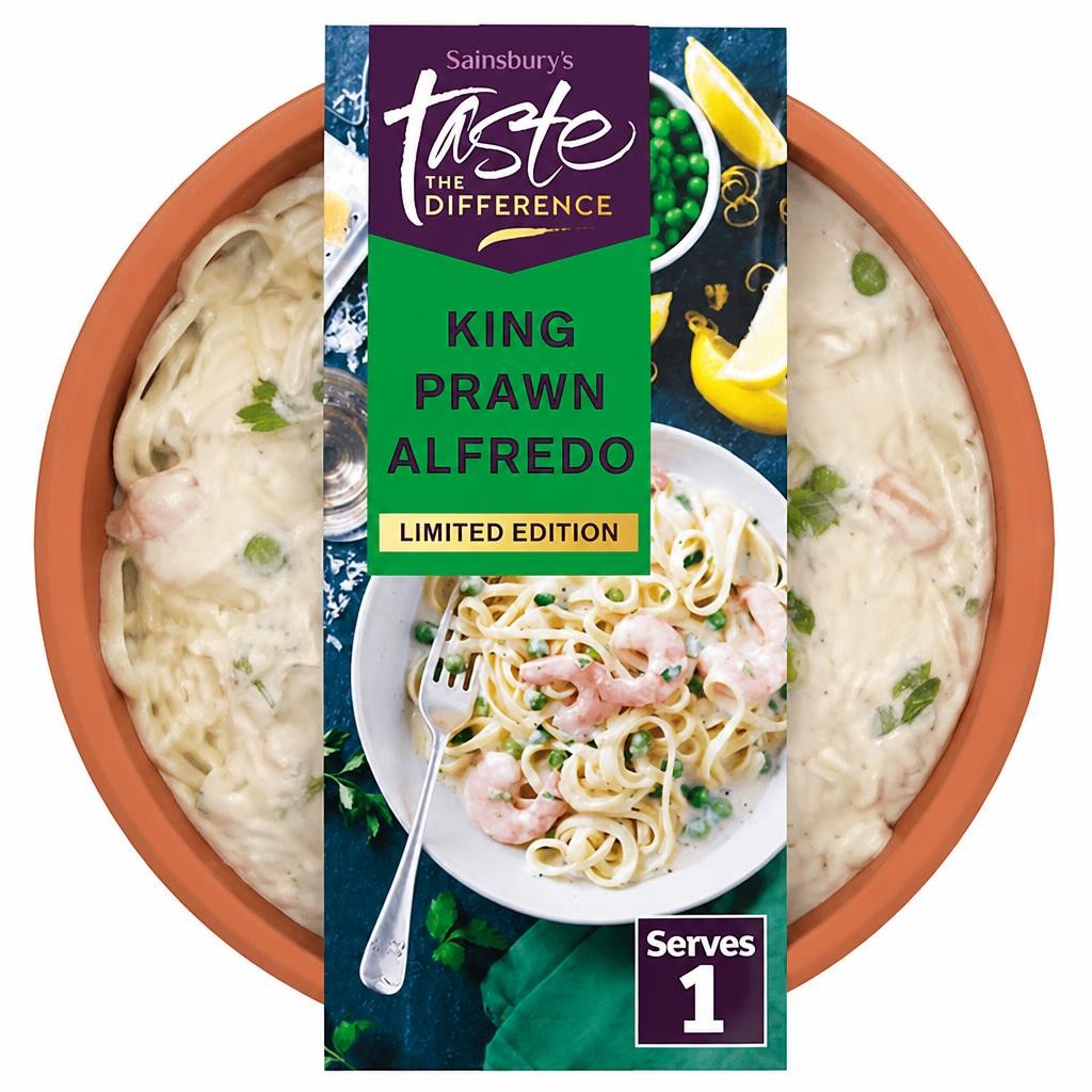 Sainsbury's King Prawn Alfredo Limited Edition, Taste the Difference 400g