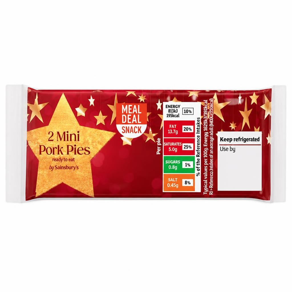 Sainsbury's Mini Pork Pies x2 100g