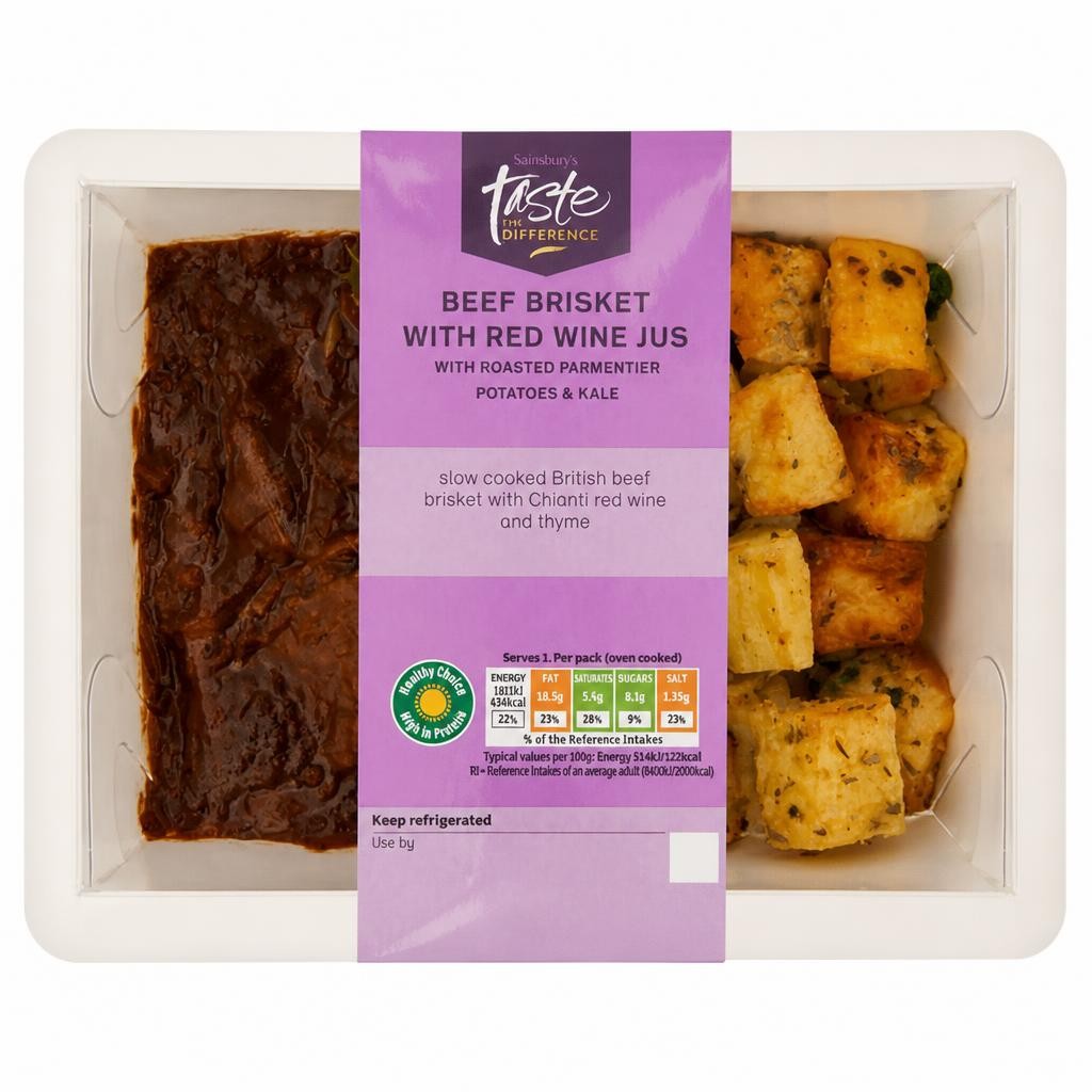 Sainsbury's Beef Brisket with Red Wine Jus, Taste the Difference 385g