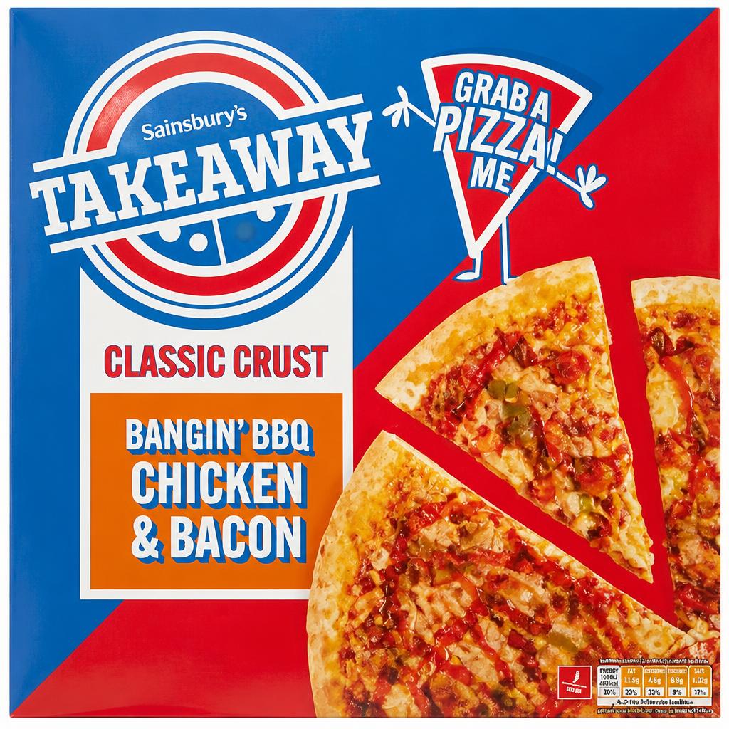 Sainsbury's Classic Crust BBQ Chicken Pizza 540g
