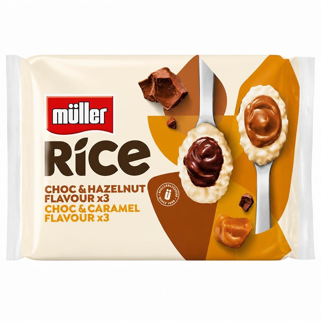 Müller Rice Chocolate, Hazelnut & Caramel Low Fat Desserts