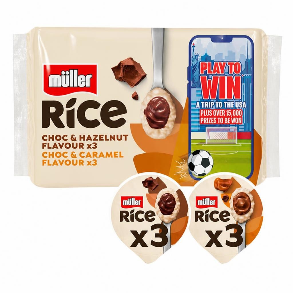 Müller Rice Chocolate, Hazelnut & Caramel Low Fat Desserts