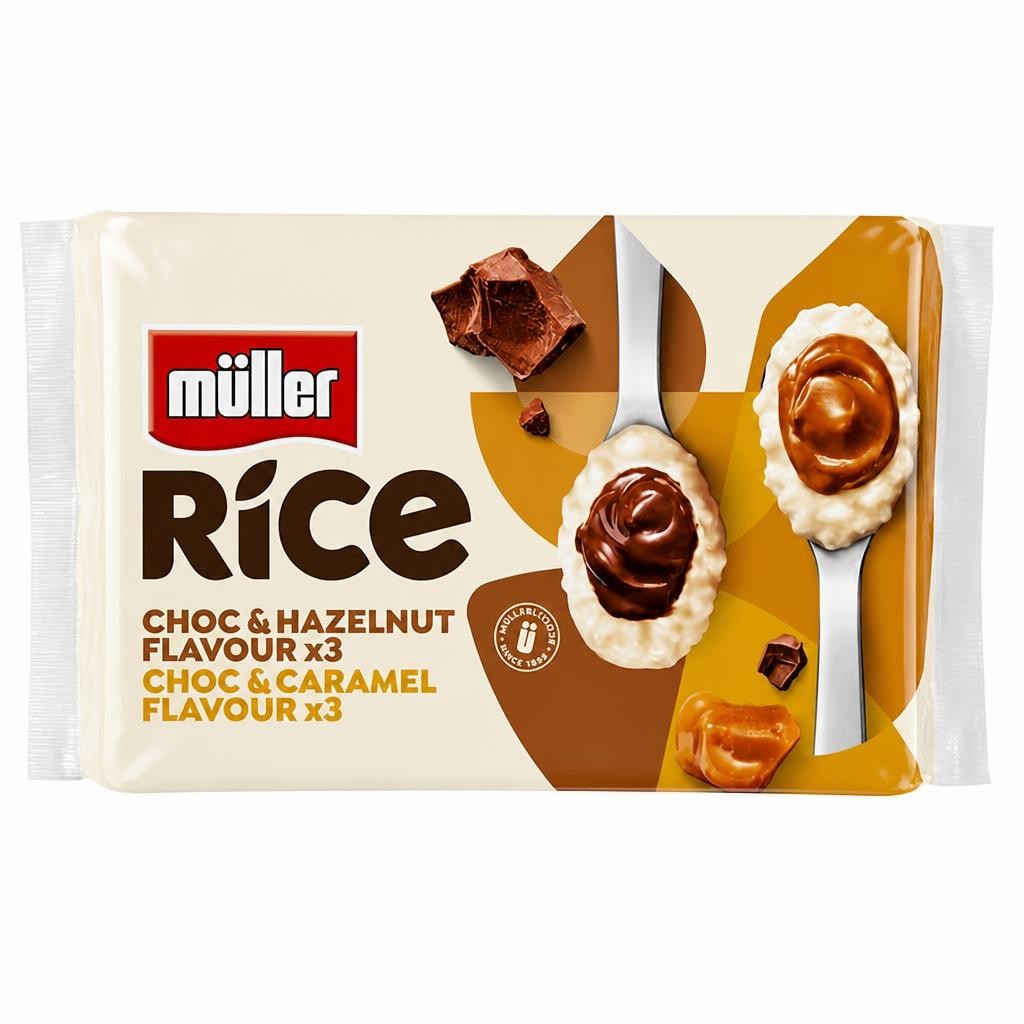 Müller Rice Chocolate, Hazelnut & Caramel Low Fat Desserts