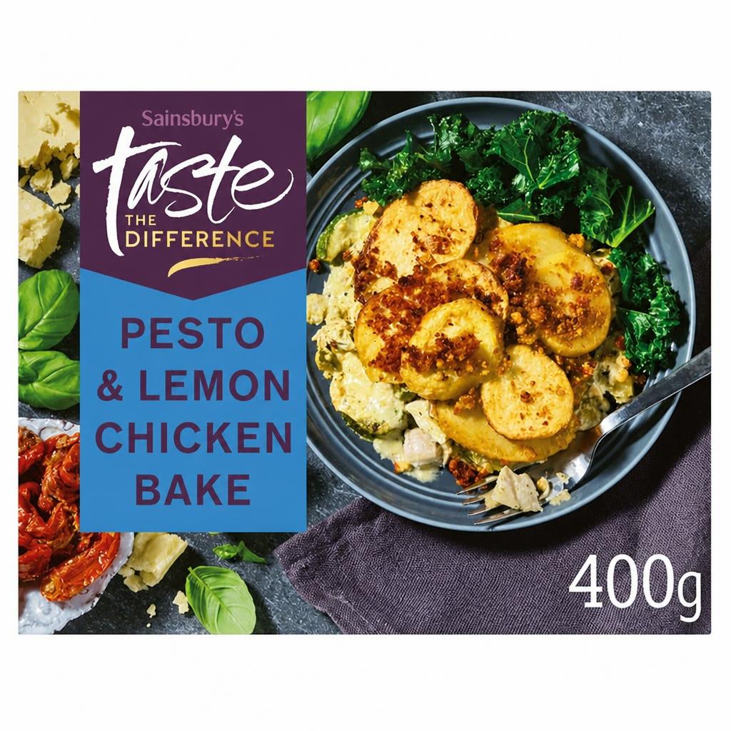 Sainsbury's Summer Pesto & Lemon Chicken Bake, Taste the Difference 400g (Serves 1)
