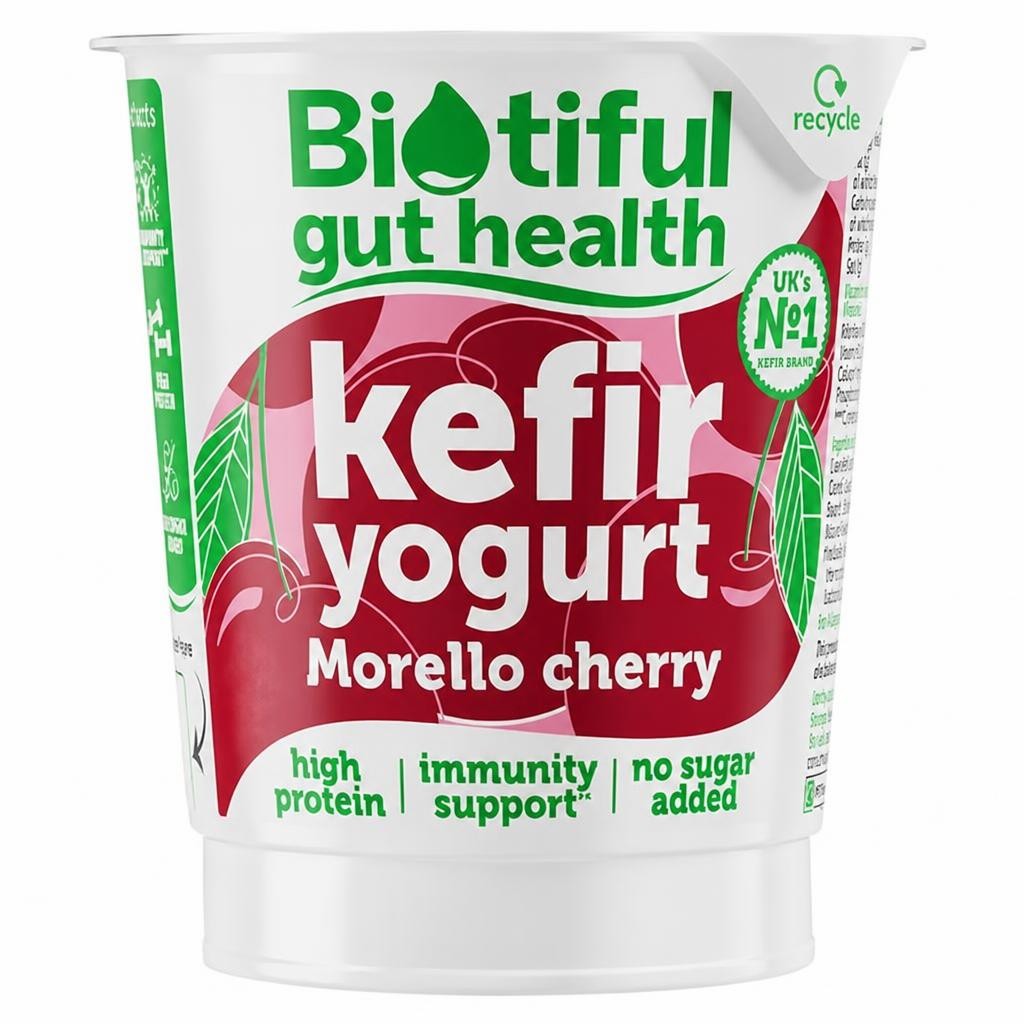 Biotiful Gut Health Kefir Yogurt Morello Cherry 350g