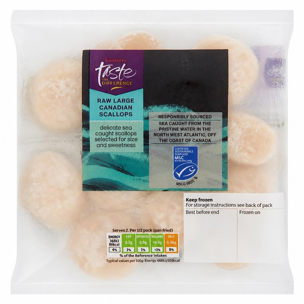 Sainsbury's Large Canadian Scallops, Taste the Difference MSC 200g