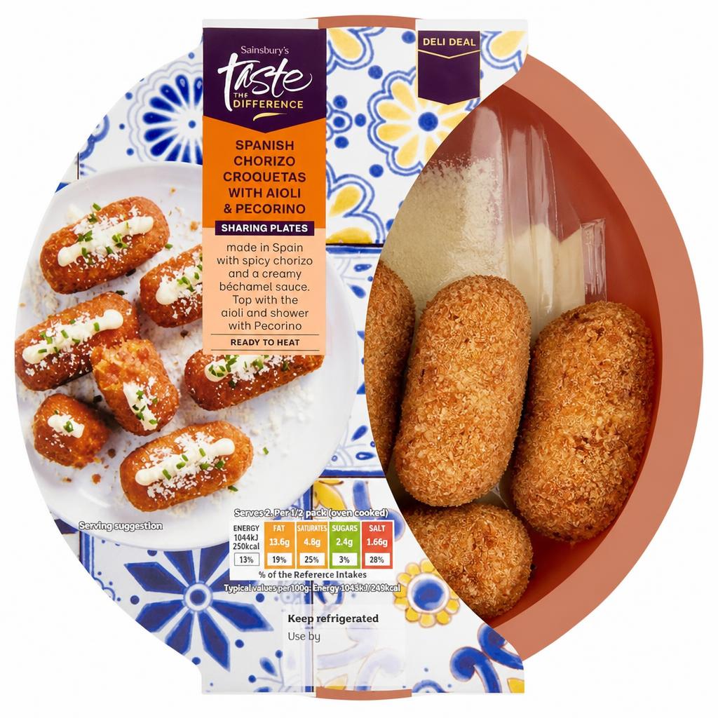 Sainsbury's Chorizo Croquetas with Aioli, Taste the Difference 200g