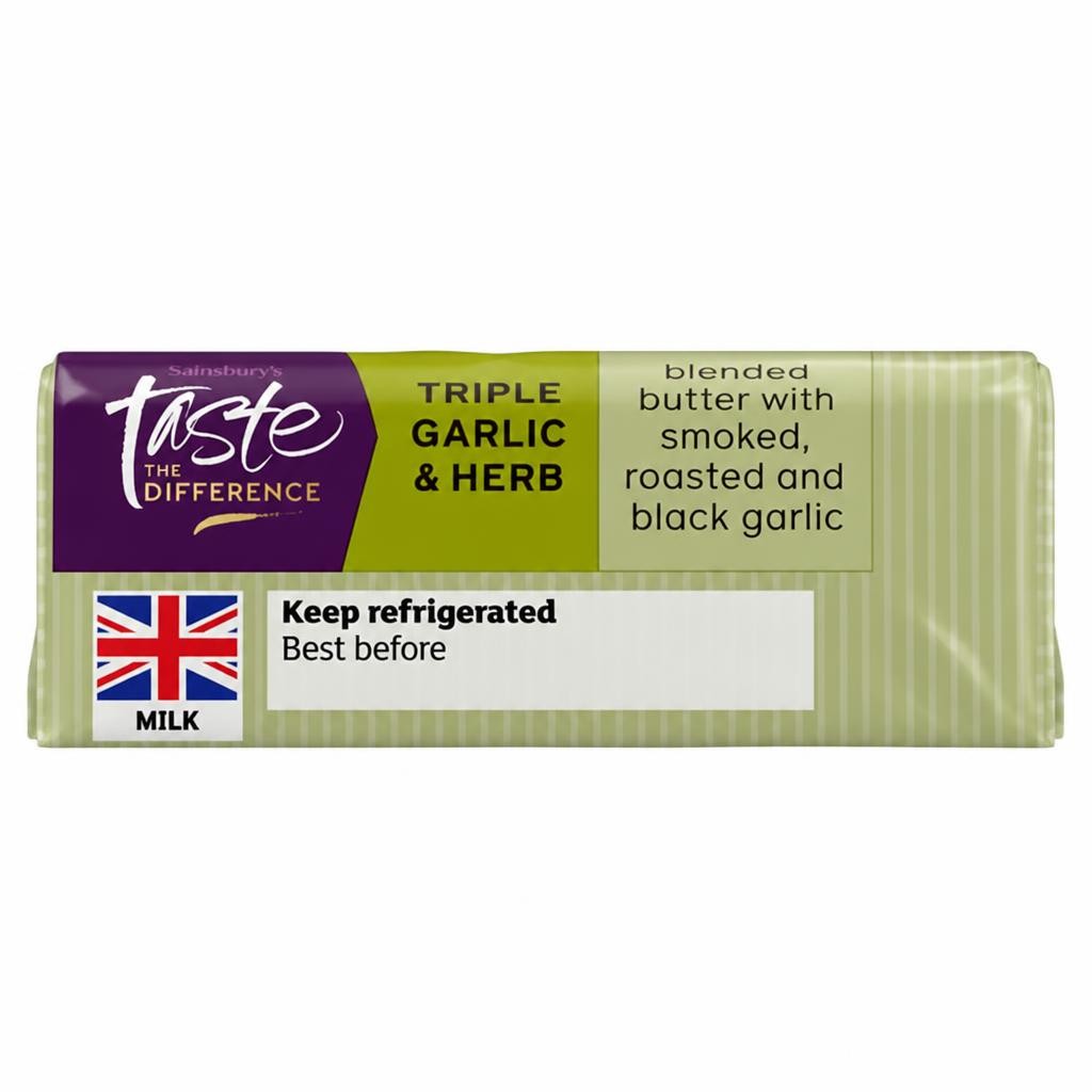 Sainsbury's Triple Garlic & Herb Butter, Taste the Difference 90g
