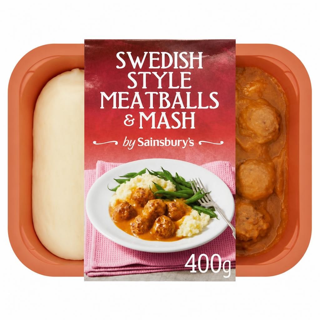 Sainsbury's Swedish Style Meatballs & Mash 400g