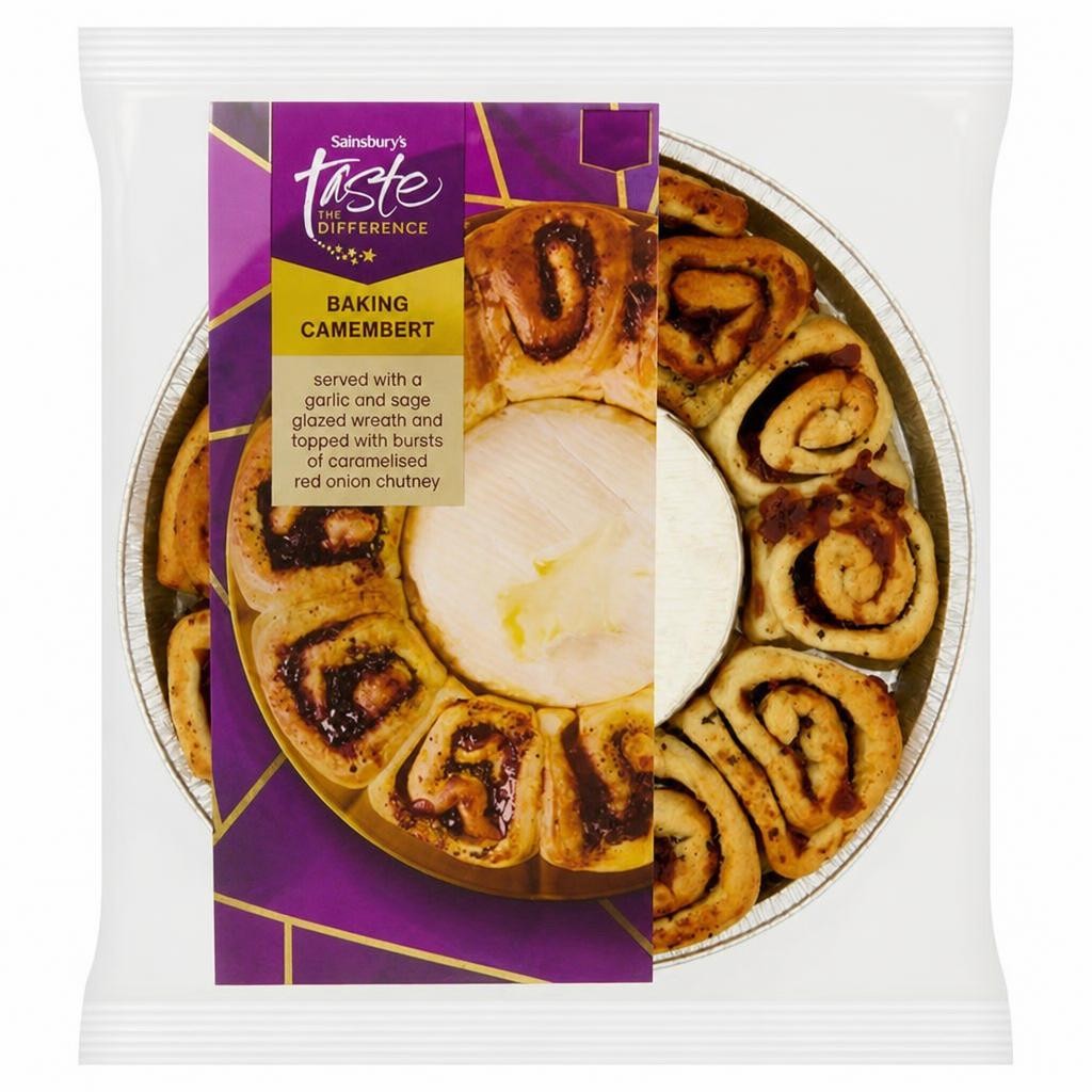 Sainsbury's Camembert Wreath, Taste the Difference 605g