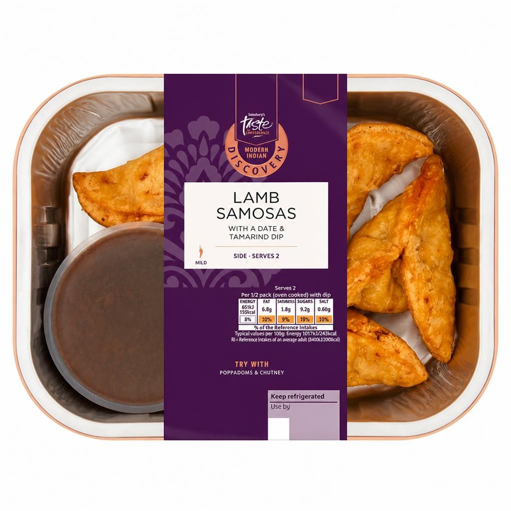 Sainsbury's Discovery 140g Lamb Samosa, Taste the Difference