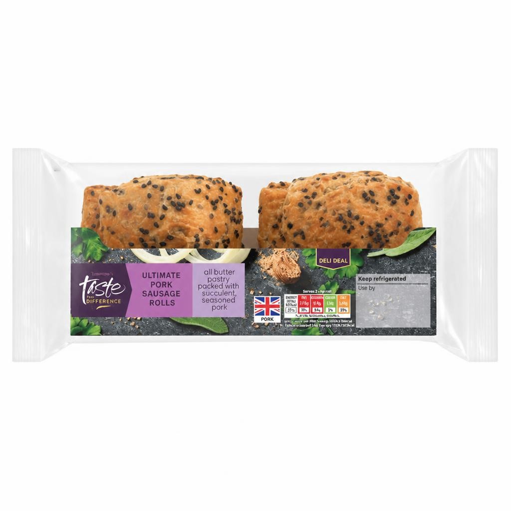 Sainsbury's Ultimate Pork Sausage Rolls, Taste the Difference 270g
