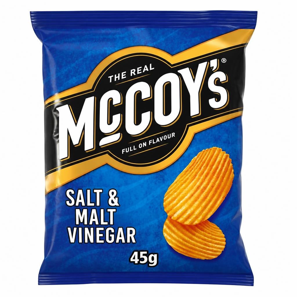 McCoy's Salt & Malt Vinegar Grab Bag Crisps 45g