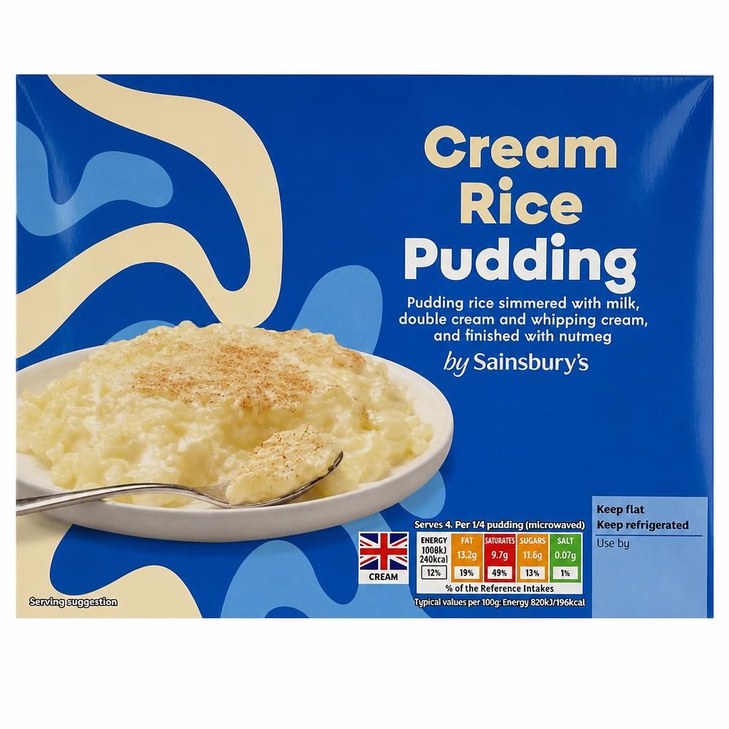 Sainsbury's Cream Rice Pudding 500g