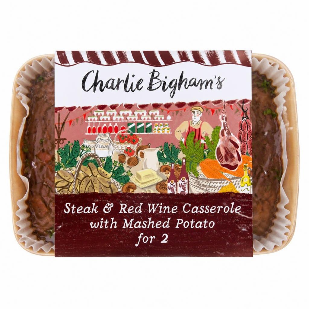 Charlie Bigham's Steak & Red Wine Casserole with Mashed Potato 800g