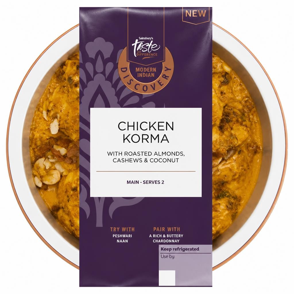 Sainsbury's Discovery 400g Chicken Korma, Taste the Difference