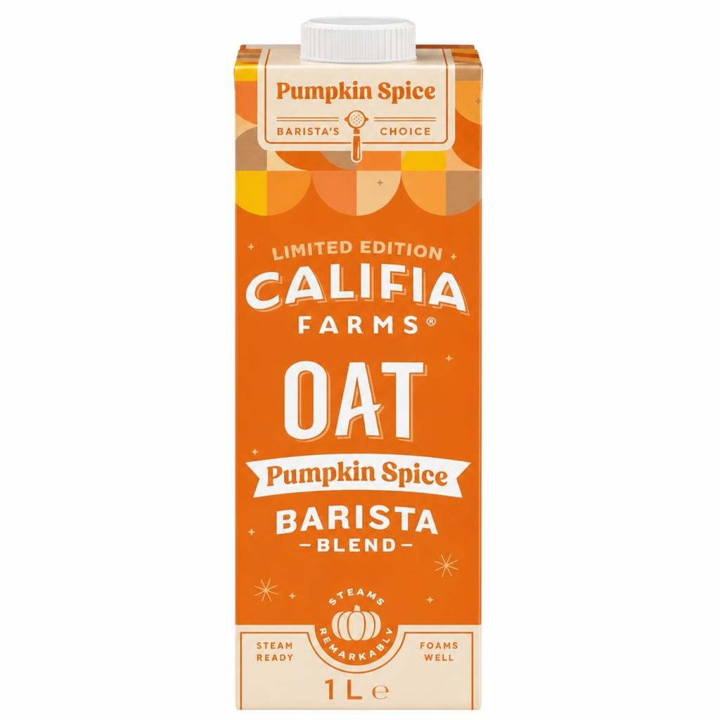 Califia Farms Oat Pumpkin Spice Barista Blend, Limited Edition 1L