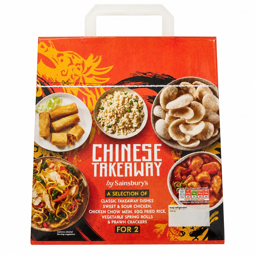 Sainsbury's Chinese Sweet & Sour Chicken & Chow Mein Takeaway Ready Meal For 2 1283g