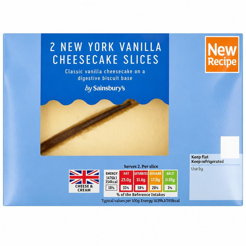 Sainsbury's Vanilla Cheesecake Slices 2x90g