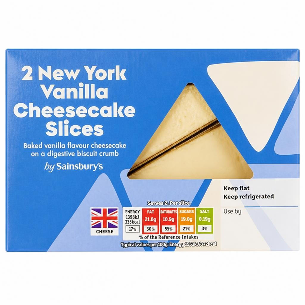 Sainsbury's Vanilla Cheesecake Slices 2x90g
