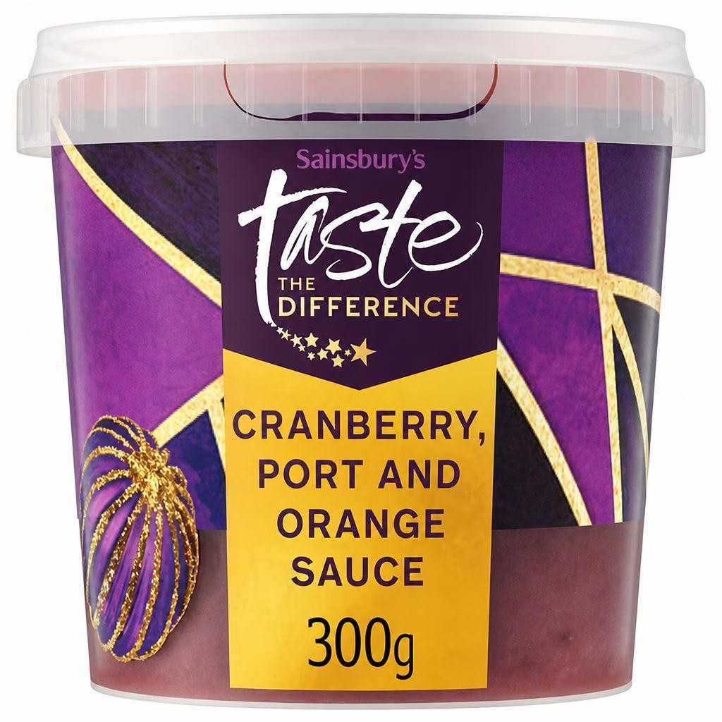 Sainsbury's Cranberry, Port & Orange Sauce, Taste the Difference 300g