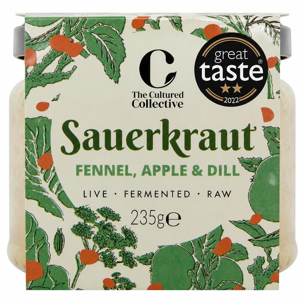 The Cultured Collective Fennel, Apple & Dill Sauerkraut 235g