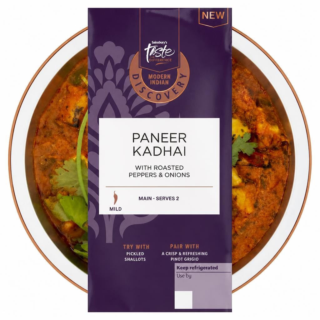 Sainsbury's Discovery 400g Paneer Kadhai, Taste the Difference