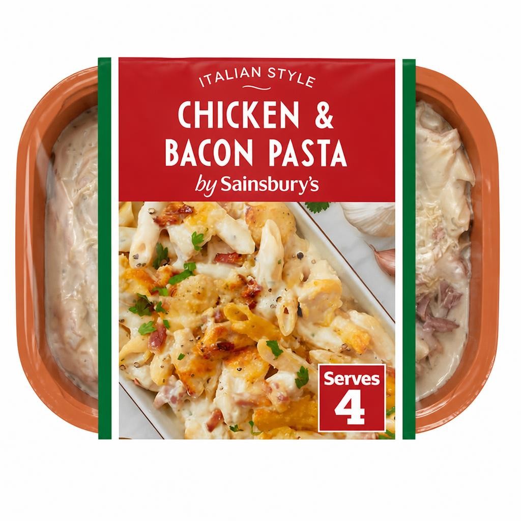 Sainsbury's Chicken & Bacon Pasta Ready Meal For 4 1.5kg