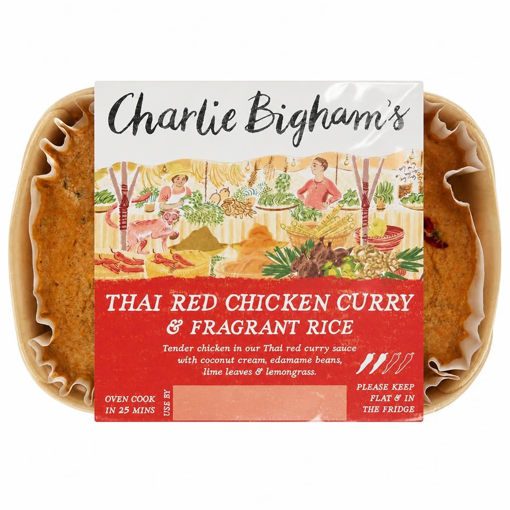 Charlie Bigham's Thai Red Chicken Curry & Fragrant Rice 418g