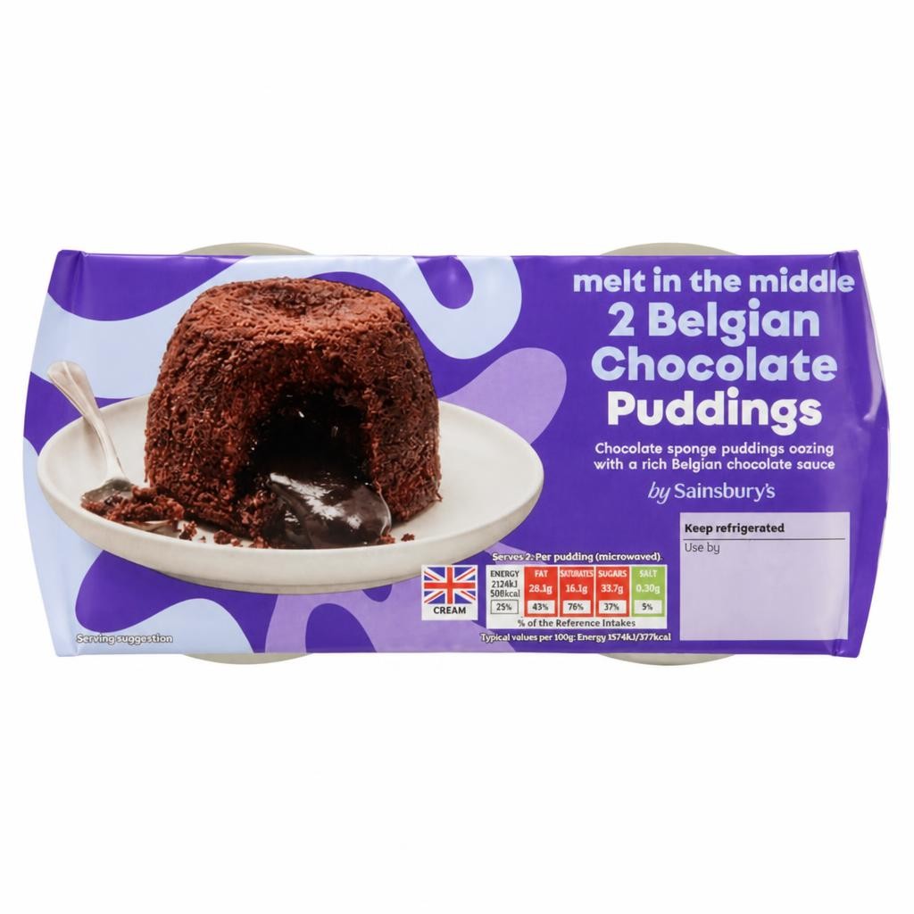 Sainsbury's Melting Middle Chocolate Puddings 2x135g