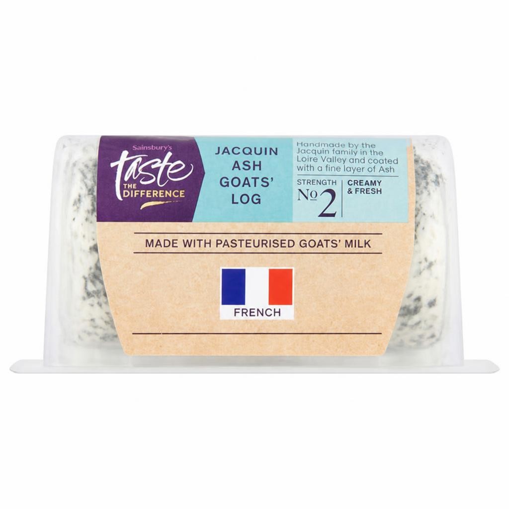 Sainsbury's Ash Goats Cheese Log, Taste the Difference 100g