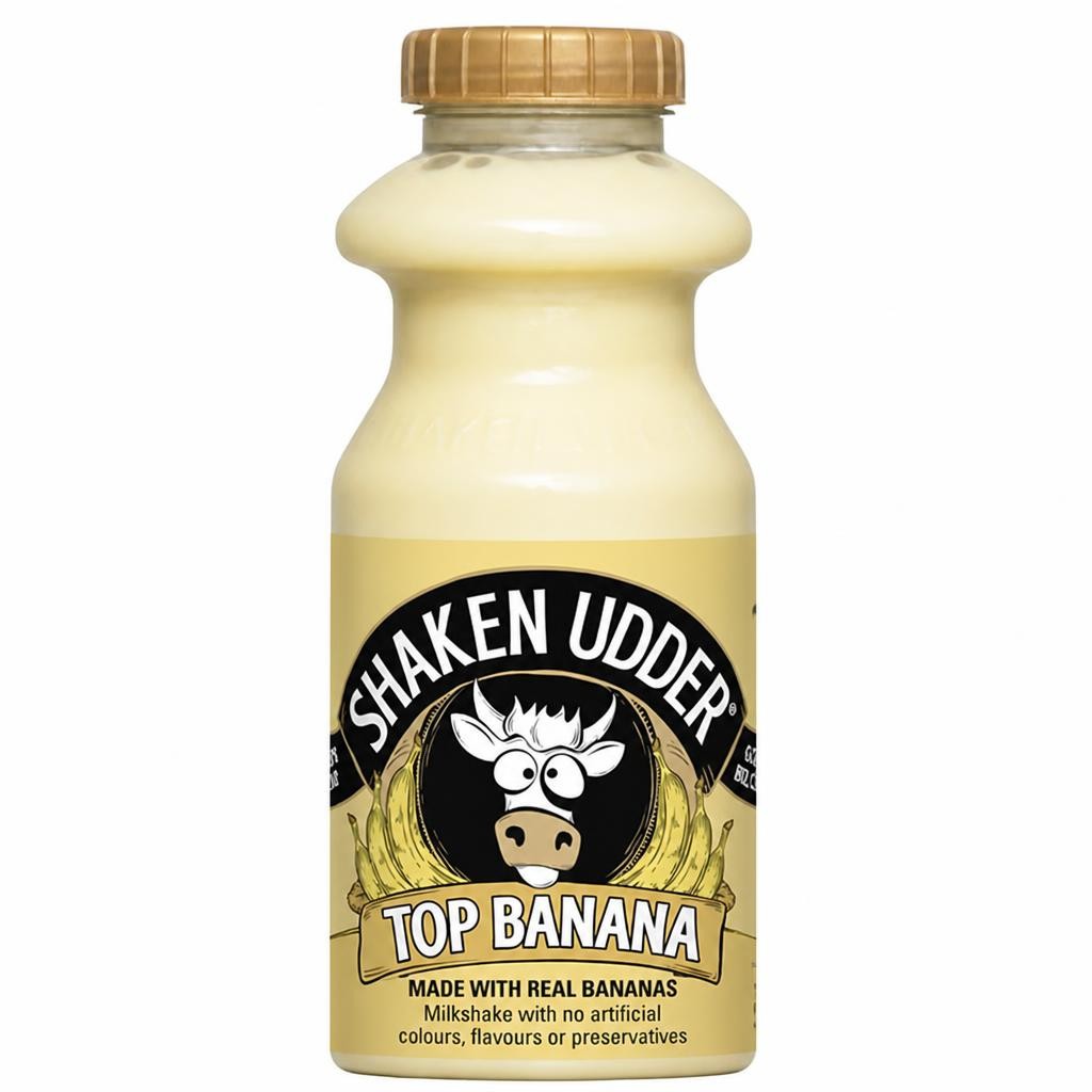 Shaken Udder Top Banana! Milkshake 330ml