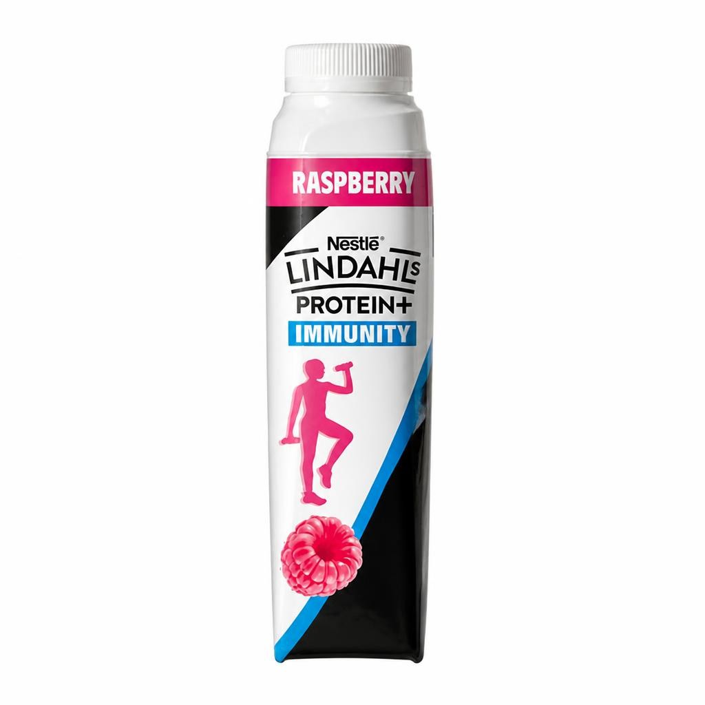 Lindahls 330ml Protein + Immunity Raspberry Flavour Yoghurt