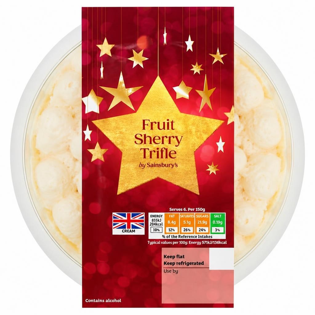 Sainsbury's Fruit Sherry Trifle 900g