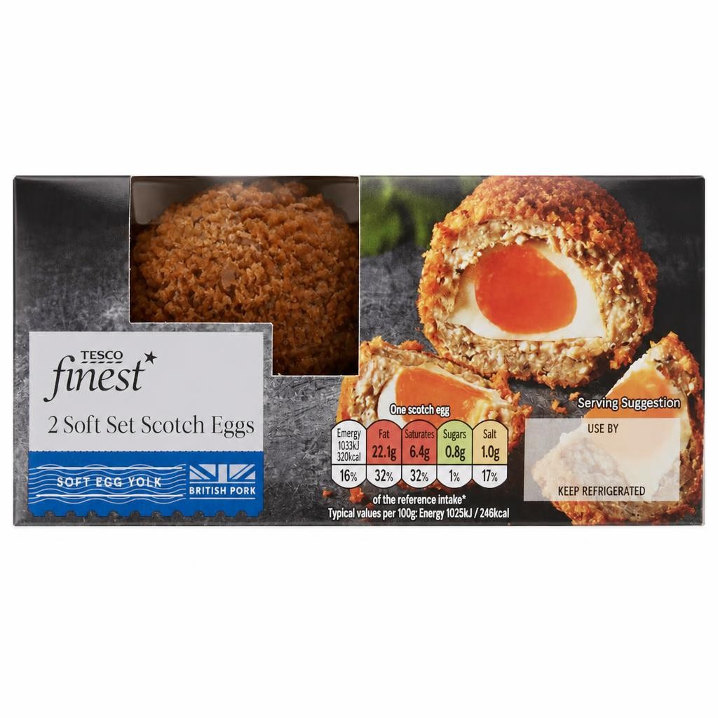 Tesco Finest 2 Soft Set Scotch Eggs 260G