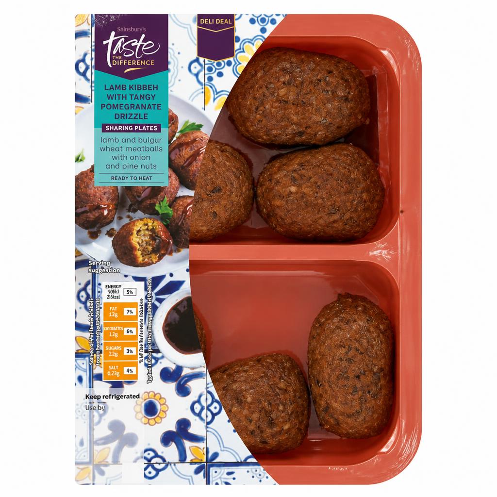 Sainsbury's Lamb Kibbeh with Tangy Pomegranate Drizzle, Taste the Difference 250g