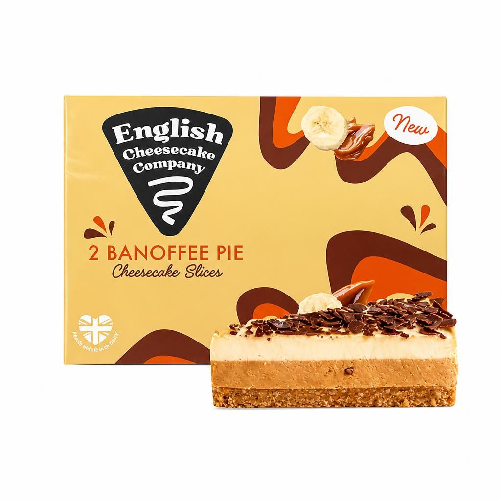 English Cheesecake Company Banoffee Pie Cheesecake Slices x2 180g
