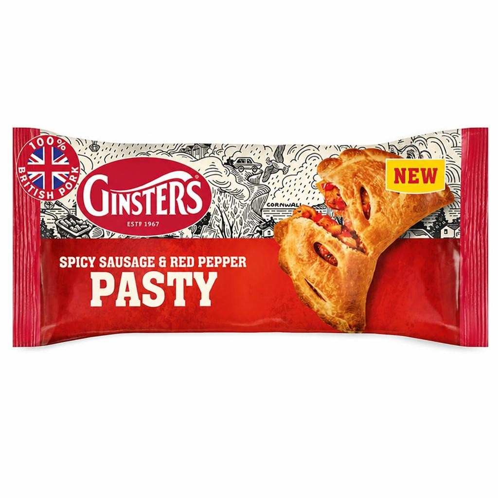 Ginsters Spicy Sausage & Red Pepper Pasty 180g