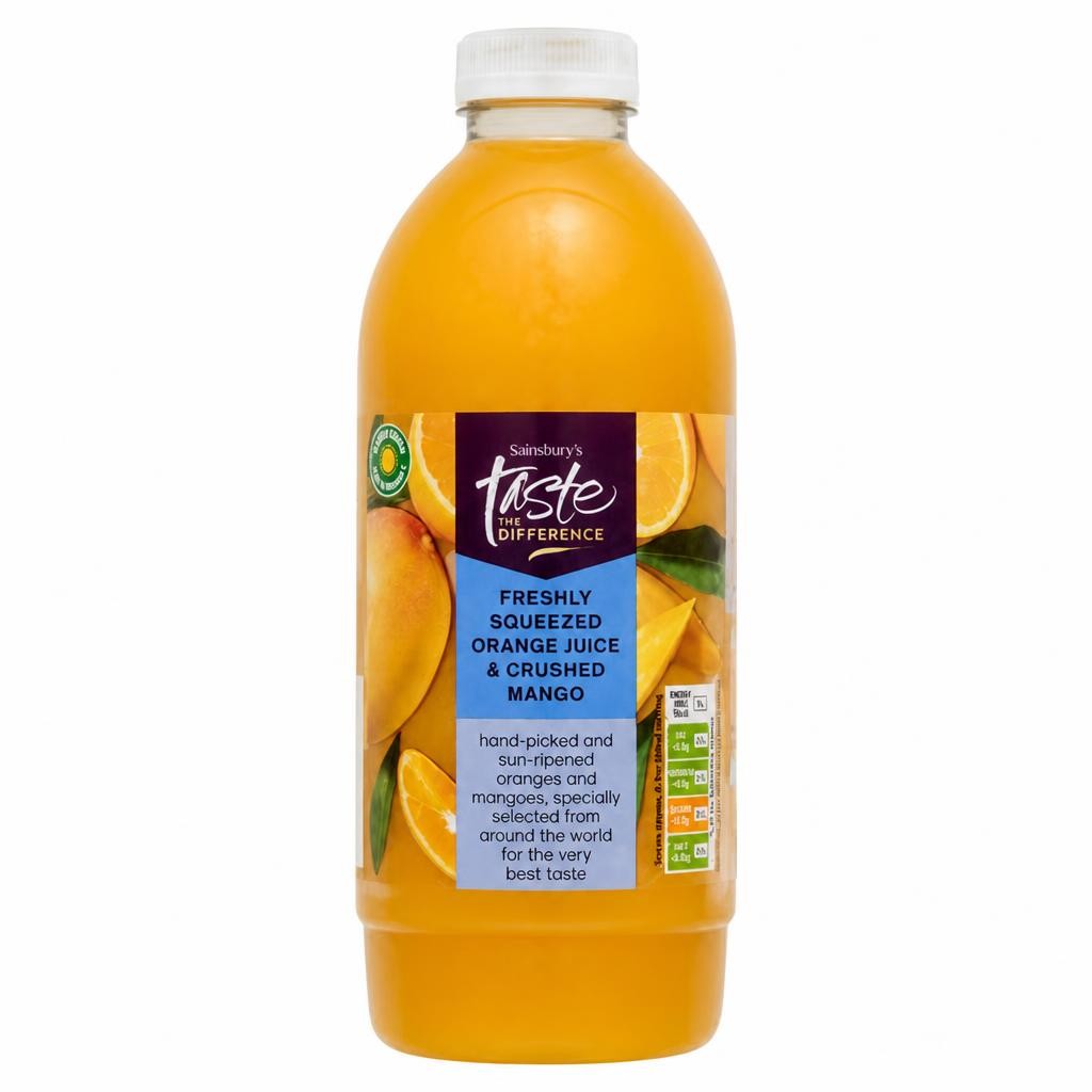 Sainsbury's Freshly Squeezed Orange & Mango, Taste the Difference