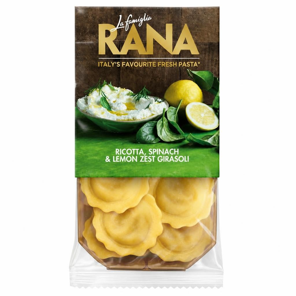 La Famiglia Rana Ricotta, Spinach & Lemon Zest Girasoli 250g