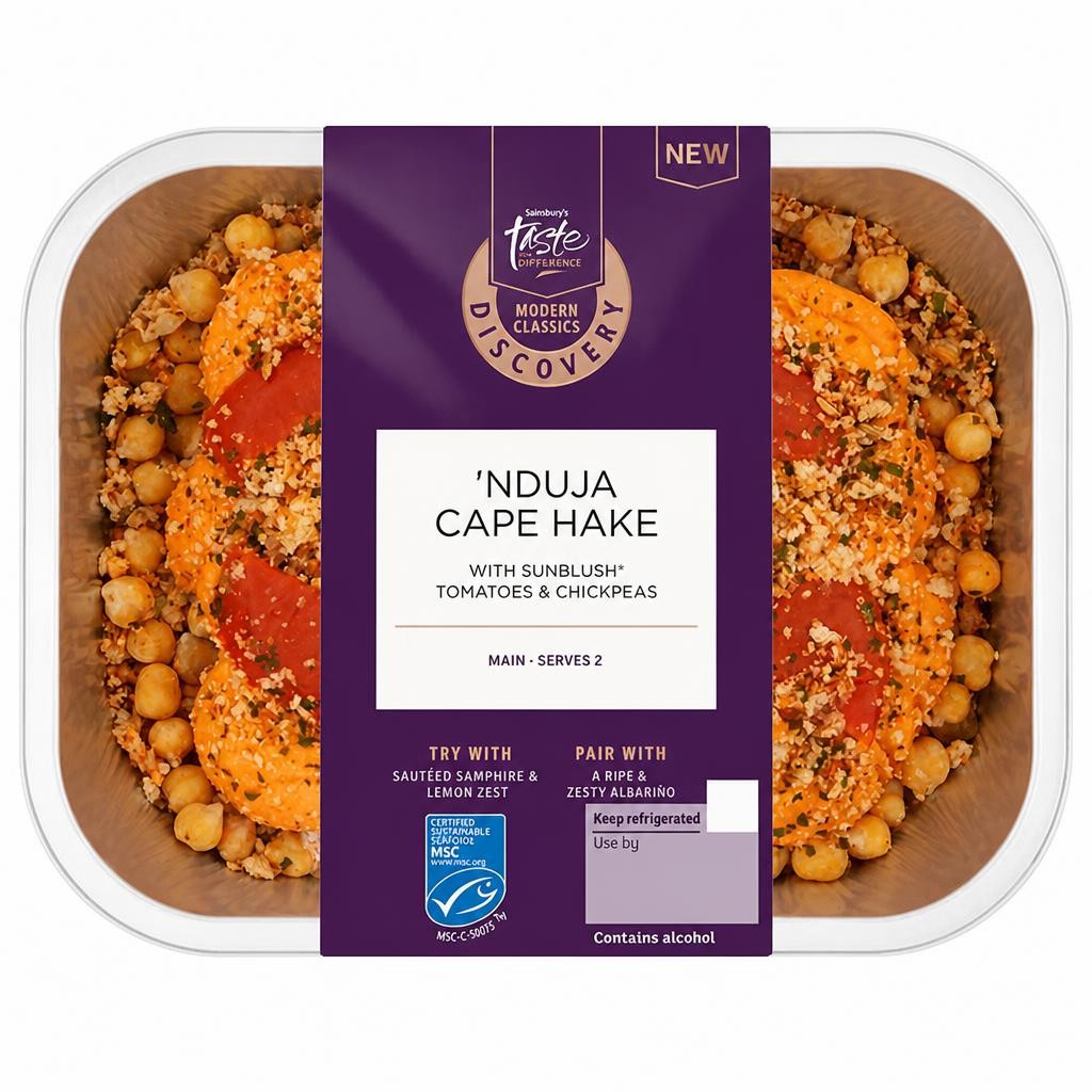 Sainsbury's Discovery 465g Nduja Cape Hake, Taste the Difference