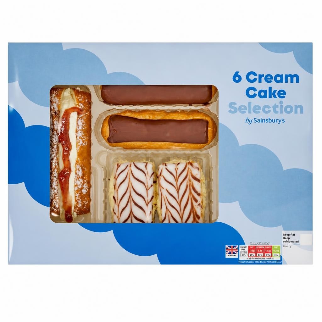 Sainsbury's Cream Cake Selection x6 300g