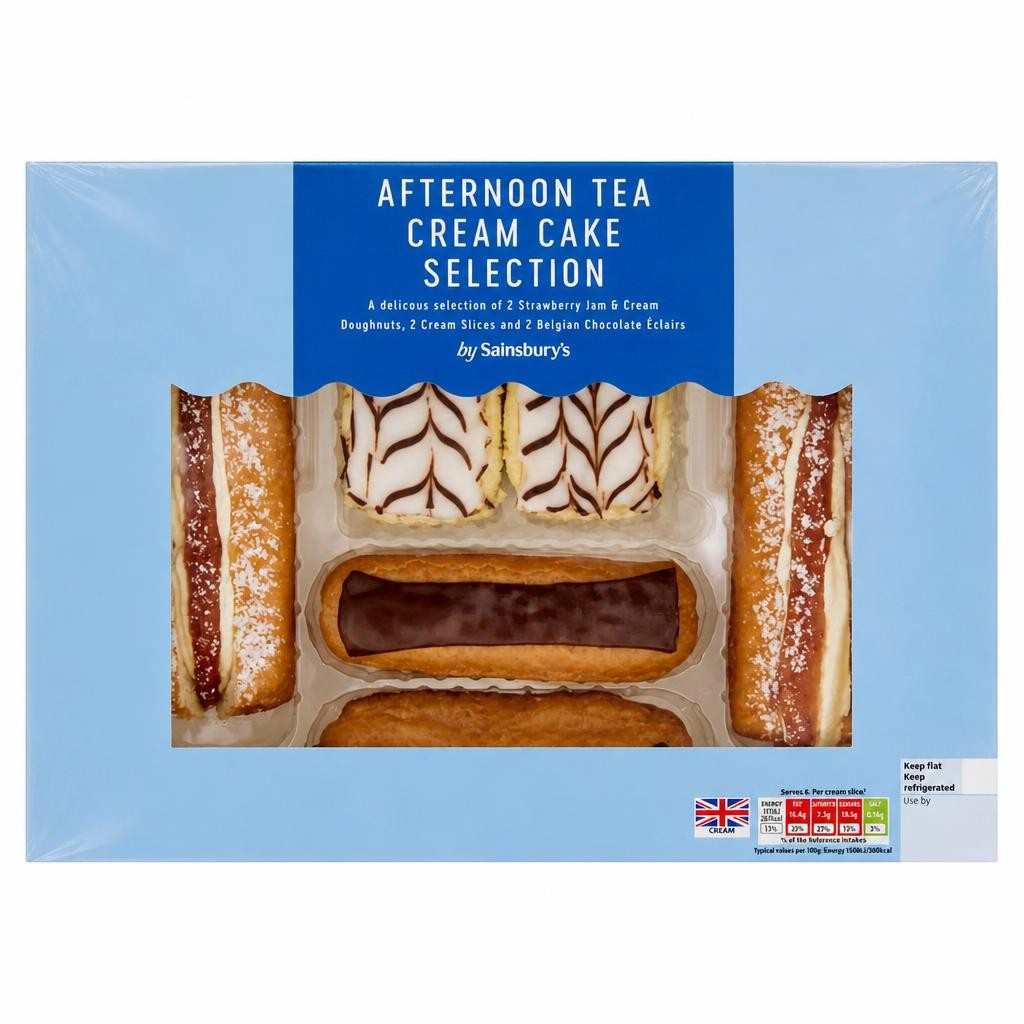Sainsbury's Cream Cake Selection x6 300g