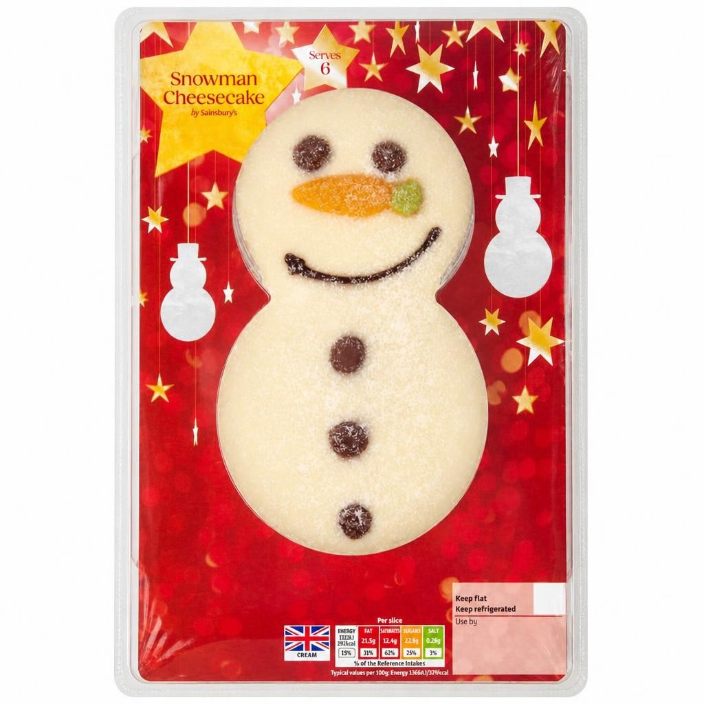 Sainsbury's Snowman Cheesecake 585g