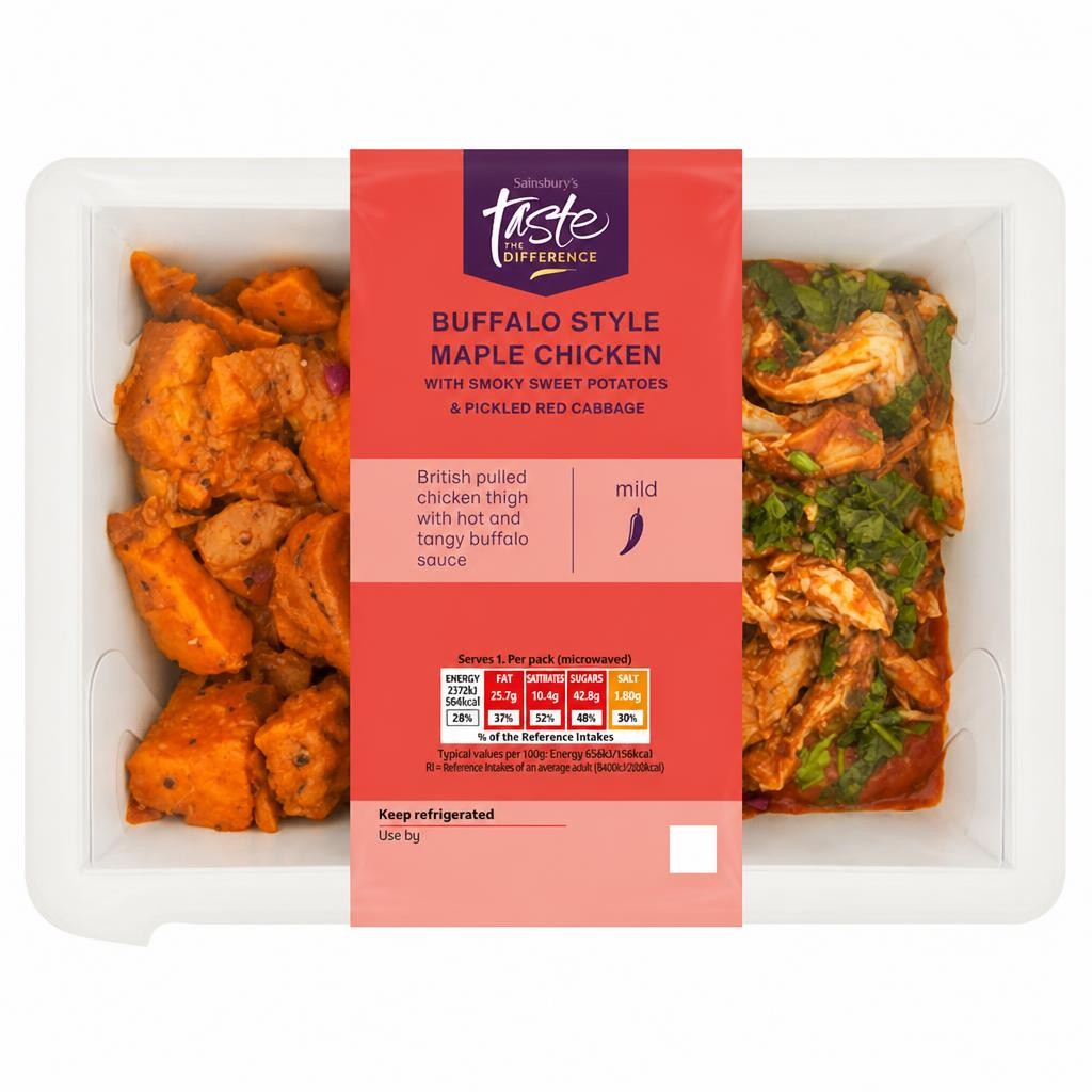 Sainsbury's Hot Maple Chicken & Smokey Potatoes, Taste the Difference