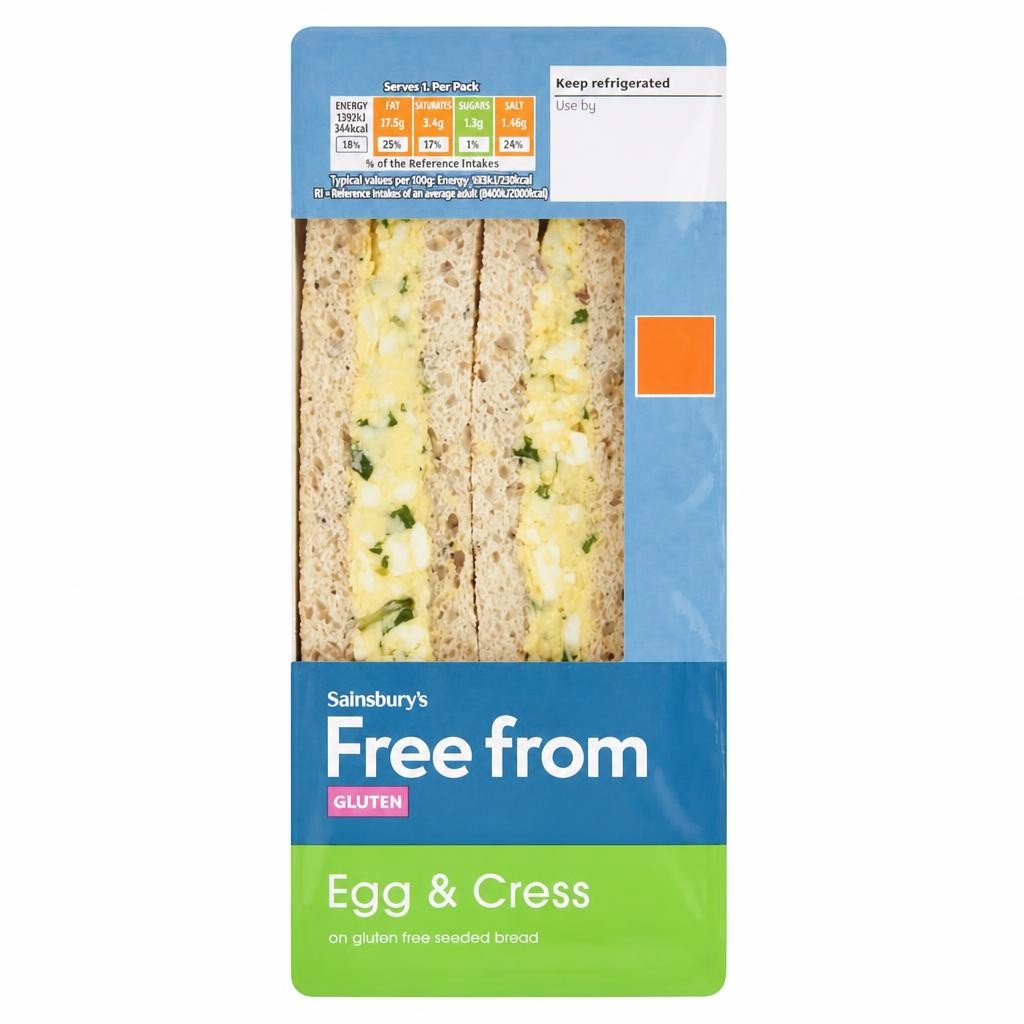 Sainsbury's Free From Egg & Cress Sandwich