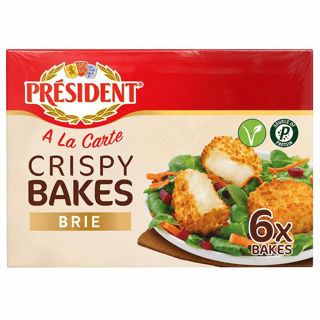 Président Crispy Bakes with Brie Cheese 150g